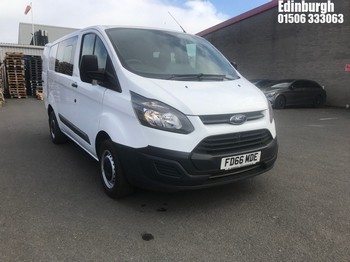 Location: Edinburgh - 2016 FORD TRANSIT CUSTOM 290 PANEL VAN REG: FD66MDE, 1995cc DIESEL, 6 SPEED MANUAL DIESEL, Former Keepers: 3, Keys: Yes, MOT Expiry date: 28/09/2024
