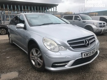 Location: Edinburgh - 2010 MERCEDES-BENZ R350 L GRAND ED CDI A Estate REG: KW59WCK, Keys: No, MOT Expiry date: 18/07/2026, 2987 Diesel, 7 Speed Auto Diesel, Former Keepers: 6