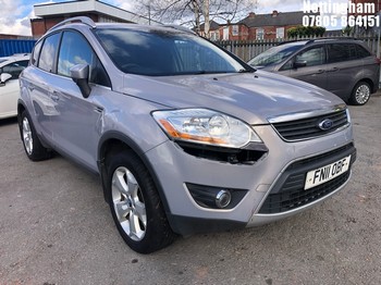 Location: Nottingham - 2011 FORD KUGA TITANIUM TDCI 140 Estate REG: FN11OBF, Keys: No, MOT Expiry date: 11/04/2026, 1997 Diesel, 6 Speed Manual Diesel, Former Keepers: 5