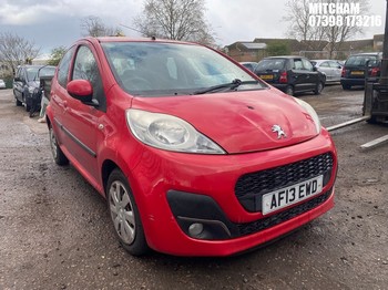 Location: Mitcham - 2013 PEUGEOT 107 ACTIVE 5 Door Hatchback REG: AF13EWD, Keys: No, MOT Expiry date: 23/11/2026, 998 Petrol, 5 Speed Manual Petrol, Former Keepers: 5