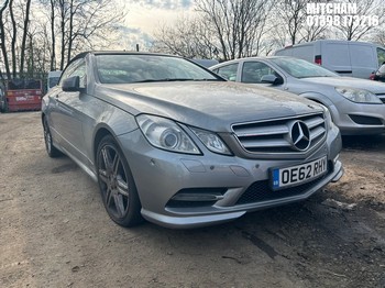 Location: Mitcham - 2013 MERCEDES-BENZ E200 SPORT CGI BLUEEF-CY Convertible REG: OE62RHY, Keys: No, MOT Expiry date: 12/10/2026, 1796 Petrol, 7 Speed Auto Petrol, Former Keepers: 4