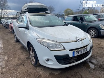 Location: Mitcham - 2012 RENAULT MEGANE DYNAMIQUE TOMTOM D Estate REG: RV12UCZ, Keys: No, MOT Expiry date: 07/07/2022, 1870 Diesel, 6 Speed Manual Diesel, Former Keepers: 2