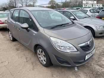 Location: Mitcham - 2011 VAUXHALL MERIVA S AC CDTI MPV REG: YT11MLU, Keys: No, MOT Expiry date: 21/10/2025, 1686 Diesel, 6 Speed Manual Diesel, Former Keepers: 7