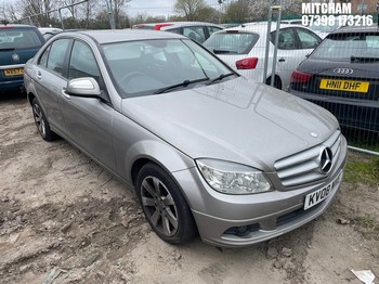 Location: Mitcham - 2008 MERCEDES C180 SE KOMPRESSOR A 4 Door Saloon REG: KV08MVE, Keys: No, MOT Expiry date: 14/03/2026, 1796 Petrol, 5 Speed Auto Petrol, Former Keepers: 4