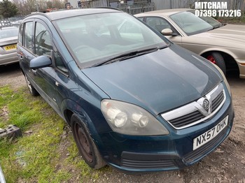 Location: Mitcham - 2007 VAUXHALL ZAFIRA LIFE MPV REG: NX57OHK, Keys: No, MOT Expiry date: 20/11/2025, 1598 Petrol, 5 Speed Manual Petrol, Former Keepers: 5