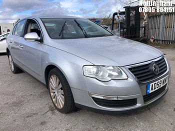 Location: Nottingham - 2010 VOLKSWAGEN PASSAT HIGHLINE TDI 140 4 Door Saloon REG: AD59WWY, Keys: No, MOT Expiry date: 06/08/2025, 1968 Diesel, 6 Speed Manual Diesel, Former Keepers: 4