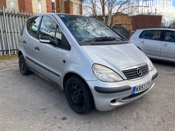 Location: Nottingham - 2003 MERCEDES A140 CLASSIC SE SWB AUTO 5 Door Hatchback REG: KR53CBV, Keys: No, MOT Expiry date: 15/12/2024, 1397 Petrol, 5 Speed Auto Petrol, Former Keepers: 5
