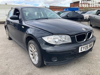 Location: Nottingham - 2006 BMW 118D ES 5 Door Hatchback REG: EY06NWS, Keys: No, MOT Expiry date: 21/11/2025, 1995 Diesel, 6 Speed Manual Diesel, Former Keepers: 4