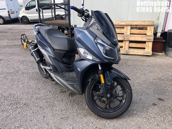 Location: Nottingham - 2021 SYM JET 14 125 AC E5 Motorcycle REG: AV71UEB, Keys: No, MOT Expiry date: 01/12/2025, 125 Petrol, AUTO, Former Keepers: 3