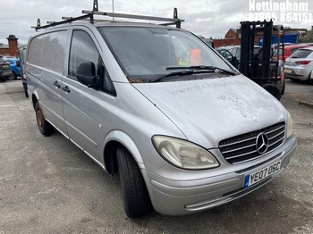 Location: Nottingham - 2007 MERCEDES VITO 111 CDI LONG Panel Van REG: YE07OSC, Keys: No, MOT Expiry date: 03/07/2025, 2148 Diesel, 6 Speed Manual Diesel, Former Keepers: 3
