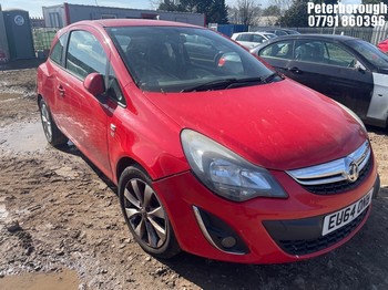 Location: Peterborough - 2014 VAUXHALL CORSA EXCITE AC 3 Door Hatchback REG: EU64ONB, Keys: No, MOT Expiry date: 10/11/2025, 1229 Petrol, 5 Speed Manual Petrol, Former Keepers: 3