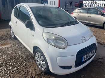 Location: Peterborough - 2012 CITROEN C1 VT 3 Door Hatchback REG: LG12ZPM, Keys: No, MOT Expiry date: 15/01/2025, 998 Petrol, 5 Speed Manual Petrol, Former Keepers: 3