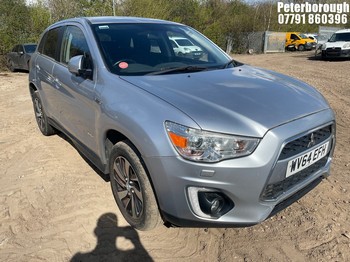 Location: Peterborough - 2014 MITSUBISHI ASX 3 DI-D 5 Door Hatchback REG: WV64EFH, Keys: No, MOT Expiry date: 11/06/2026, 1798 Diesel, 6 Speed Manual Diesel, Former Keepers: 4