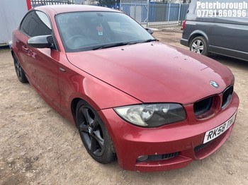 Location: Peterborough - 2008 BMW 120D M SPORT Coupe REG: RK58TNU, Keys: No, MOT Expiry date: 04/04/2026, 1995 Diesel, 6 Speed Manual Diesel, Former Keepers: 12