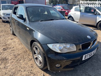 Location: Peterborough - 2006 BMW 118D SPORT 5 Door Hatchback REG: BT56AZC, Keys: No, MOT Expiry date: 21/01/2027, 1995 Diesel, 6 Speed Manual Diesel, Former Keepers: 3
