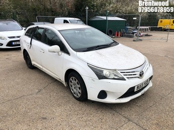 Location: Brentwood - 2013 TOYOTA AVENSIS T2 D-4D Estate REG: BU13YGD, Keys: No, MOT Expiry date: 15/06/2025, 1995 Diesel, 6 Speed Manual Diesel, Former Keepers: 3