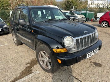 Location: Brentwood - 2007 JEEP CHEROKEE LIMITED CRD A Estate REG: DG07EBU, Keys: No, MOT Expiry date: 06/12/2025, 2776 Diesel, 5 Speed Auto Diesel, Former Keepers: 7