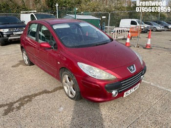 Location: Brentwood - 2007 PEUGEOT 307 SPORT 5 Door Hatchback REG: SL57WHS, Keys: No, MOT Expiry date: 28/01/2025, 1587 Petrol, 5 Speed Manual Petrol, Former Keepers: 4