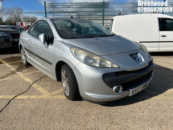 Location: Brentwood - 2007 PEUGEOT 207 SPORT CC Coupe REG: AV07RNN, Keys: No, MOT Expiry date: 10.08.2026, 1598 Petrol, 5 Speed Manual Petrol, Former Keepers: 5
