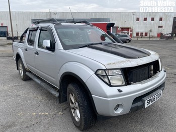 Location: South Wales - 2008 NISSAN NAVARA AVENTURA D/C DCI Pick-up REG: SP08ZGH, Keys: Yes, MOT Expiry date: 20/02/2026, 2488 Diesel, 6 Speed Manual Diesel, Former Keepers: 9