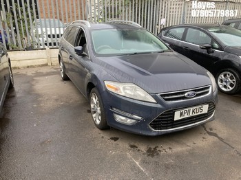 NOTE: ATF Registered Buyers ONLY - Location: Hayes - 2011 FORD MONDEO TITANIUM TDCI 163 Estate REG: WP11KUS, Keys: No, 1997 Diesel, 6 Speed Manual Diesel, Former Keepers: 8