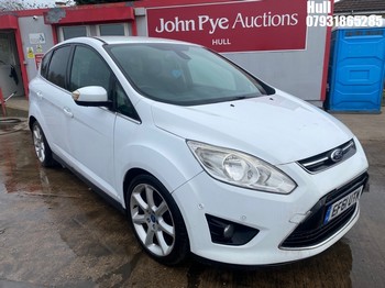 Location: Hull - 2012 FORD C-MAX TITANIUM TDCI MPV REG: EF61UTM, Keys: No, MOT Expiry date: 30/10/2025, 1560 Diesel, 6 Speed Manual Diesel, Former Keepers: 5