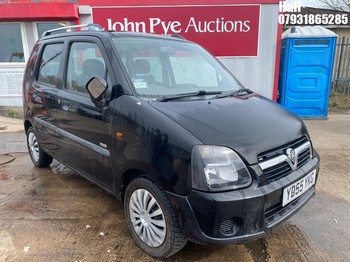 Location: Hull - 2005 VAUXHALL AGILA DESIGN TWINPORT MPV REG: YD55YKG, Keys: No, MOT Expiry date: 14/01/2026, 1229 Petrol, 5 Speed Manual Petrol, Former Keepers: 7