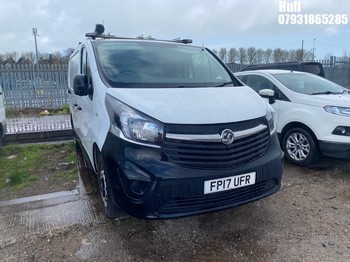 Location: Hull - 2017 VAUXHALL VIVARO 2900 CDTI ECOFLEX Panel Van REG: FP17UFR, Keys: No, MOT Expiry date: 29/11/2025, 1598 Diesel, 6 Speed Manual Diesel, Former Keepers: 2