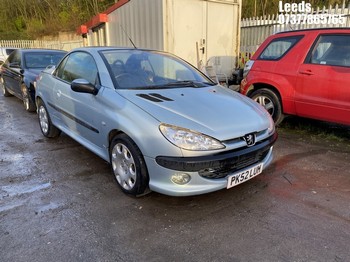 Location: Leeds - 2002 PEUGEOT 206 CC Coupe REG: PK52LUH, Keys: No, MOT Expiry date: 13-06-2025, 1587 Petrol, 5 Speed Manual Petrol, Former Keepers: 2