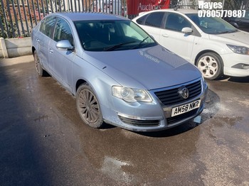 Location: Hayes - 2008 VOLKSWAGEN PASSAT HIGHLINE TDI 105 4 Door Saloon REG: AM58NWR, Keys: No, MOT Expiry date: 29/11/2025, 1896 Diesel, 5 Speed Manual Diesel, Former Keepers: 8