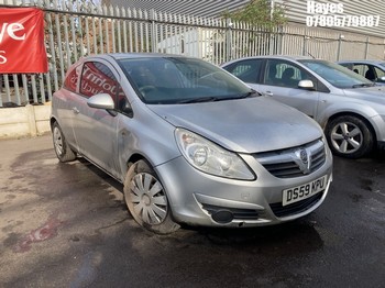 Location: Hayes - 2010 VAUXHALL CORSA EXCLUSIV 3 Door Hatchback REG: DS59KPU, Keys: No, MOT Expiry date: 31/03/2026, 1229 Petrol, 5 Speed Manual Petrol, Former Keepers: 4