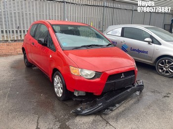 Location: Hayes - 2010 MITSUBISHI COLT CZI 3 Door Hatchback REG: KV10BVR, Keys: No, MOT Expiry date: 19/12/2024, 1124 Petrol, 5 Speed Manual Petrol, Former Keepers: 8