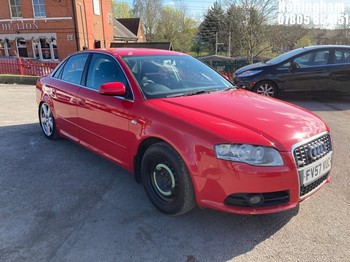 Location: Nottingham - 2007 AUDI A4 S LINE TDI 140 AUTO 4 Door Saloon REG: FV57VUC, 1968 DIESEL, Variable 1 Speed Auto Diesel, Former Keepers: 5, Keys: Yes, MOT Expiry date: 20/02/2026