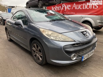 Location: Stapleford - 2008 PEUGEOT 207 SPORT CC Convertible REG: GV08RXN, Keys: Yes, MOT Expiry date: 03/08/2026, 1598 Petrol, 5 Speed Manual Petrol, Former Keepers: 4