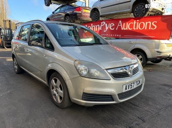 Location: Stapleford - 2007 VAUXHALL ZAFIRA CLUB MPV REG: AV57TGN, 1796cc PETROL, 5 SPEED MANUAL PETROL, Former Keepers: 2, Keys: Yes, MOT Expiry date: 16/08/2026