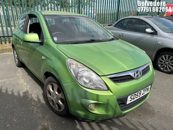 Location: Belvedere - 2009 HYUNDAI I20 CLASSIC 3 Door Hatchback REG: SD59ZPN, Keys: No, MOT Expiry date: 15/10/2025, 1248 Petrol, 5 Speed Manual Petrol, Former Keepers: 7