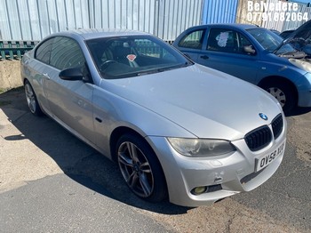 Location: Belvedere - 2008 BMW 320D M SPORT Coupe REG: OV58XUU, Keys: No, MOT Expiry date: 27/02/2026, 1995 Diesel, 6 Speed Manual Diesel, Former Keepers: 11