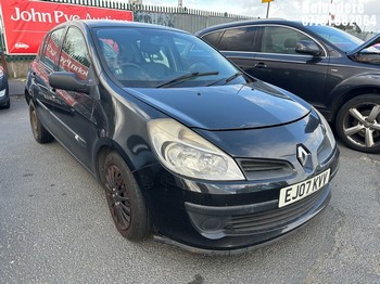 Location: Belvedere - 2007 RENAULT CLIO EXPRESSION A 5 Door Hatchback REG: EJ07KVV, Keys: No, MOT Expiry date: 15/03/2025, 1598 Petrol, 4 Speed Auto Petrol, Former Keepers: 11