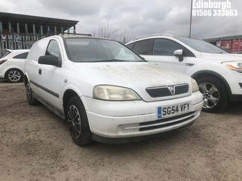 Location: Edinburgh - 2004 VAUXHALL ASTRAVAN ENVOY CDTI Car Derived Van REG: SG54VFY, Keys: No, MOT Expiry date: 29/05/2026, 1686 Diesel, 5 Speed Manual Diesel, Former Keepers: 6
