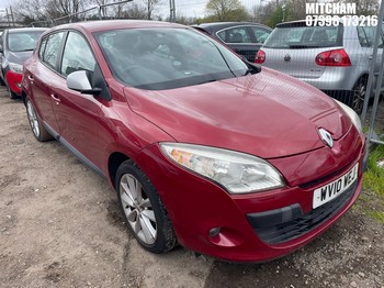 Location: Mitcham - 2010 RENAULT MEGANE I-MUSIC VVT 100 5 Door Hatchback REG: WV10WEJ, Keys: No, MOT Expiry date: 12/02/2027, 1598 Petrol, 5 Speed Manual Petrol, Former Keepers: 5