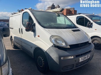 Location: Nottingham - 2004 VAUXHALL VIVARO 2900 DI SWB Panel Van REG: FG54DFZ, Keys: No, MOT Expiry date: 09/01/2025, 1870 Diesel, 5 Speed Manual Diesel, Former Keepers: 4