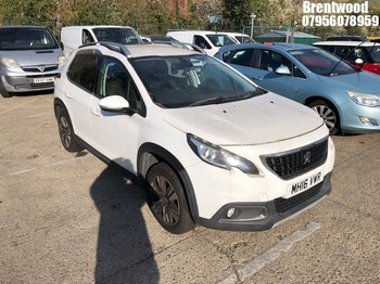 Location: Brentwood - 2016 PEUGEOT 2008 ALLURE 5 Door Hatchback REG: MH16VWR, Keys: No, MOT Expiry date: 05/12/2025, 1200 Petrol, 5 Speed Manual Petrol, Former Keepers: 3