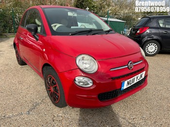 Location: Brentwood - 2011 FIAT 500 POP 3 Door Hatchback REG: NU11YJK, Keys: No, MOT Expiry date: 21/01/2026, 1242 Petrol, 5 Speed Manual Petrol, Former Keepers: 8