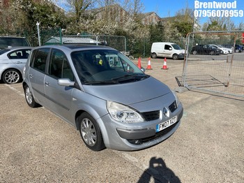 Location: Brentwood - 2007 RENAULT MEGANE SCENIC DYNAM DCI Estate REG: FM07XZT, Keys: No, MOT Expiry date: 23.06.2026, 1870 Diesel, Auto Diesel, Former Keepers: 11