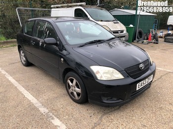 Location: Brentwood - 2003 TOYOTA COROLLA T3 VVTI 3 Door Hatchback REG: EA53ZPT, Keys: No, MOT Expiry date: 27.02.2026, 1398 Petrol, 5 Speed Manual Petrol, Former Keepers: 3