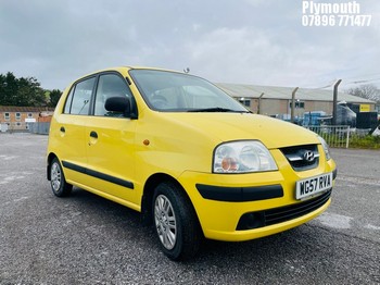 Location: Plymouth - 2007 HYUNDAI AMICA ATLANTIC 5 Door Hatchback REG: WG57RVA, Keys: No, MOT Expiry date: 07/07/2026, 1086 Petrol, 5 Speed Manual Petrol, Former Keepers: 4