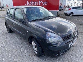 Location: South Wales - 2008 RENAULT CLIO CAMPUS 8V 5 Door Hatchback REG: CE08YPA, Keys: No, MOT Expiry date: 26/02/2025, 1149 Petrol, 5 Speed Manual Petrol, Former Keepers: 5
