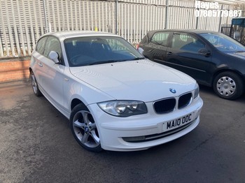 Location: Hayes - 2010 BMW 116I SPORT 3 Door Hatchback REG: MA10OOC, Keys: No, MOT Expiry date: 26/12/2026, 1995 Petrol, 6 Speed Manual Petrol, Former Keepers: 10
