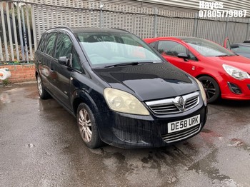 Location: Hayes - 2008 VAUXHALL ZAFIRA LIFE MPV REG: DE58URK, Keys: No, MOT Expiry date: 15/09/2026, 1598 Petrol, 5 Speed Manual Petrol, Former Keepers: 11