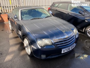 Location: Hayes - 2006 CHRYSLER CROSSFIRE AUTO Coupe REG: KY06RYV, Keys: No, MOT Expiry date: 12/06/2024, 3199 Petrol, 5 Speed Auto Petrol, Former Keepers: 11